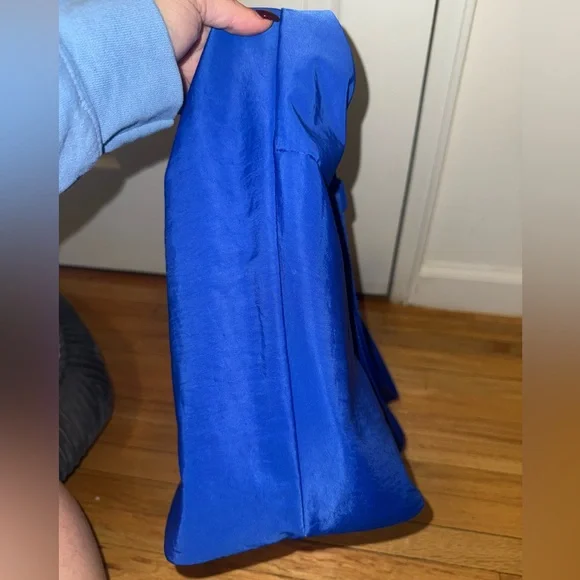 Beis Cobalt Blue Crescent Catchall Bag - Picture 6 of 16